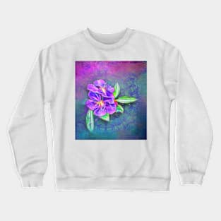 abstract lasiandra on textured kaleidoscope Crewneck Sweatshirt